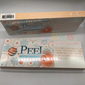 正品外烟零售批发代购网上买外烟PEEL百乐橙子爆珠细支