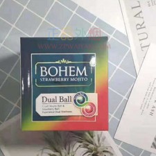 网上买外烟BOHEM宝恒莫吉托鸡尾酒草莓双爆珠铁盒装正品代购哪里买外烟网